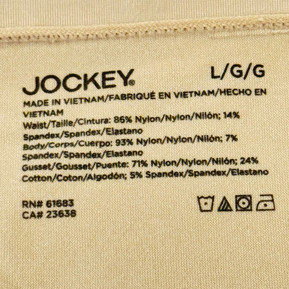 Set of 3 Jockey Hi-Cut Microfiber Blend Breathable 4Way Stretch Seam Free L - Picture 7 of 11